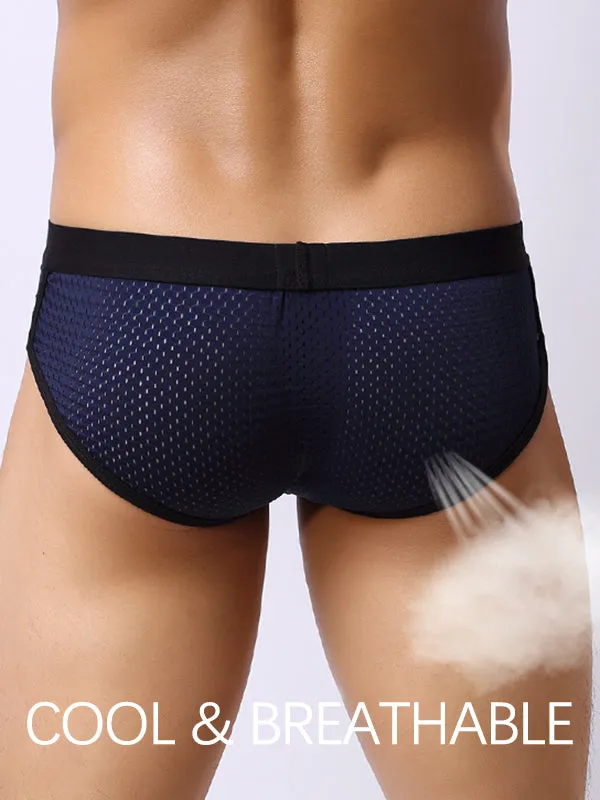 4 Pack Mesh Breathable Supportive Pouch Briefs