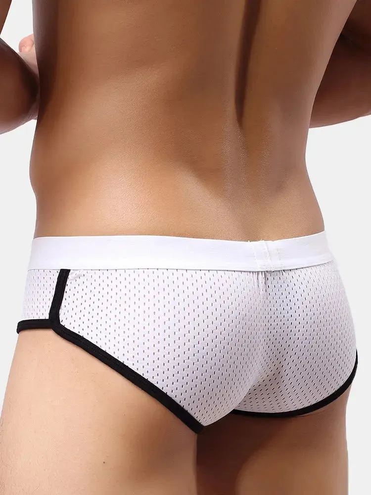 4 Pack Mesh Breathable Supportive Pouch Briefs