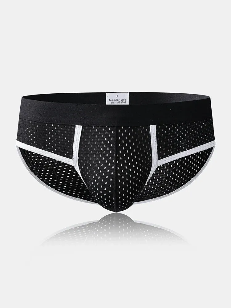 4 Pack Mesh Breathable Supportive Pouch Briefs