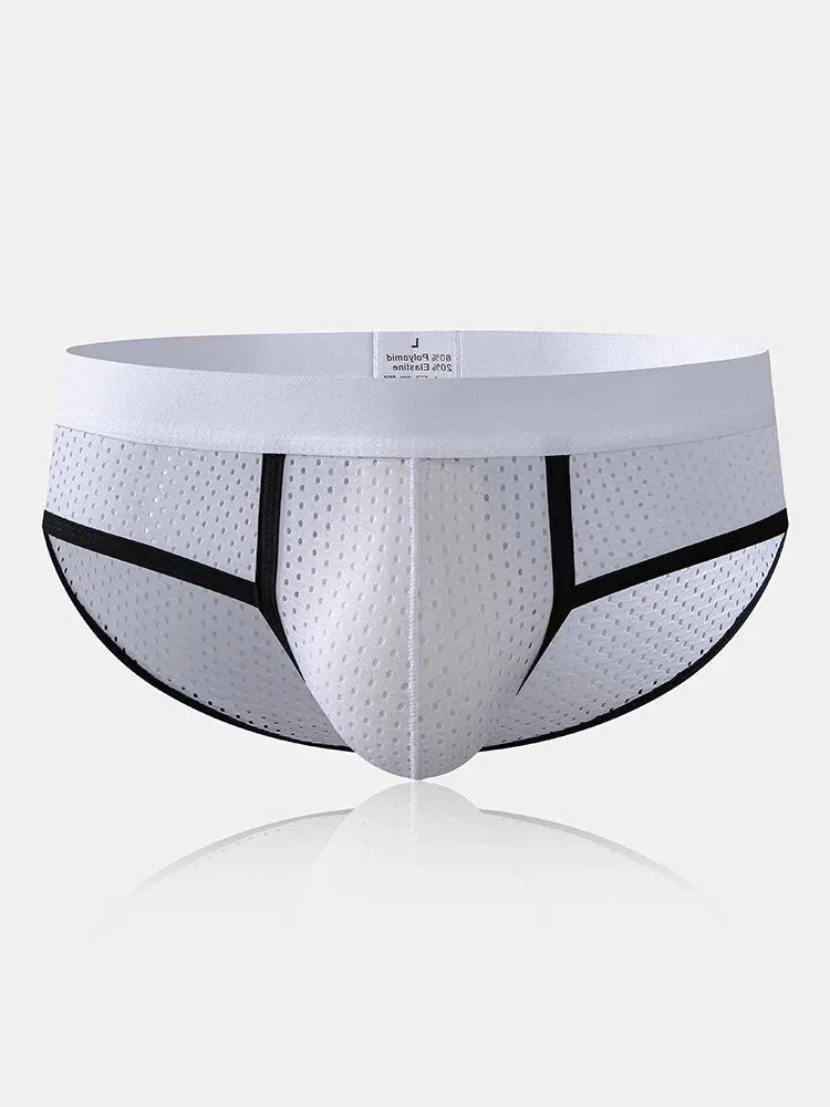 4 Pack Mesh Breathable Supportive Pouch Briefs