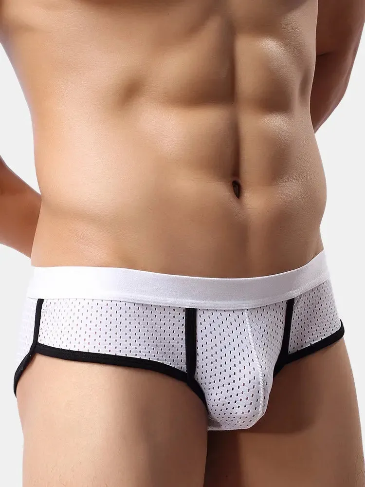 4 Pack Mesh Breathable Supportive Pouch Briefs