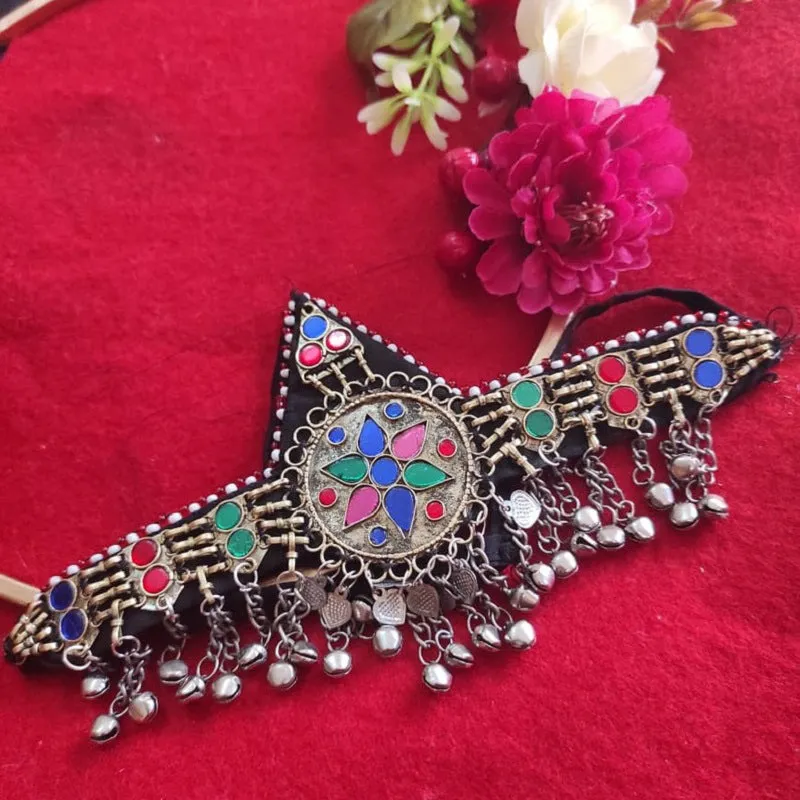 Afghan Traditional Mathapatti Head Piece with bell