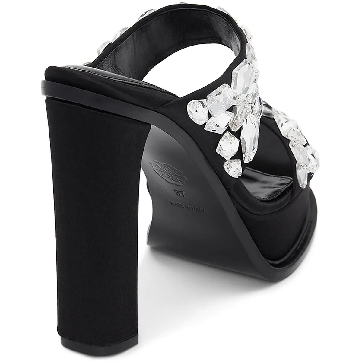 Alexander McQueen Womens Satin Jeweled Heels