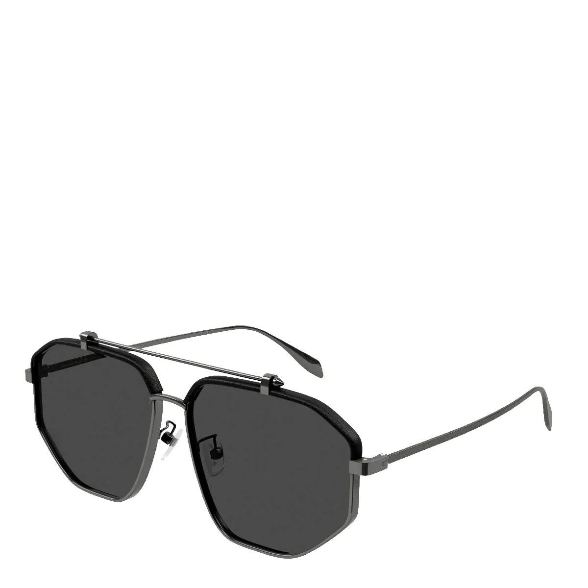 AMQ AM0337S Sunglasses, Ruthenium/Grey