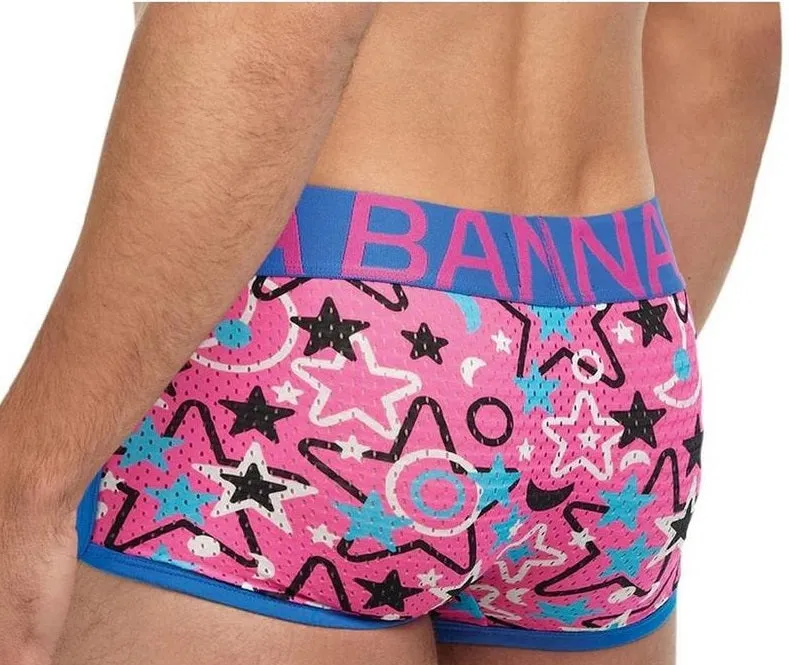 Banana Cabana Purple and Pink Trunks