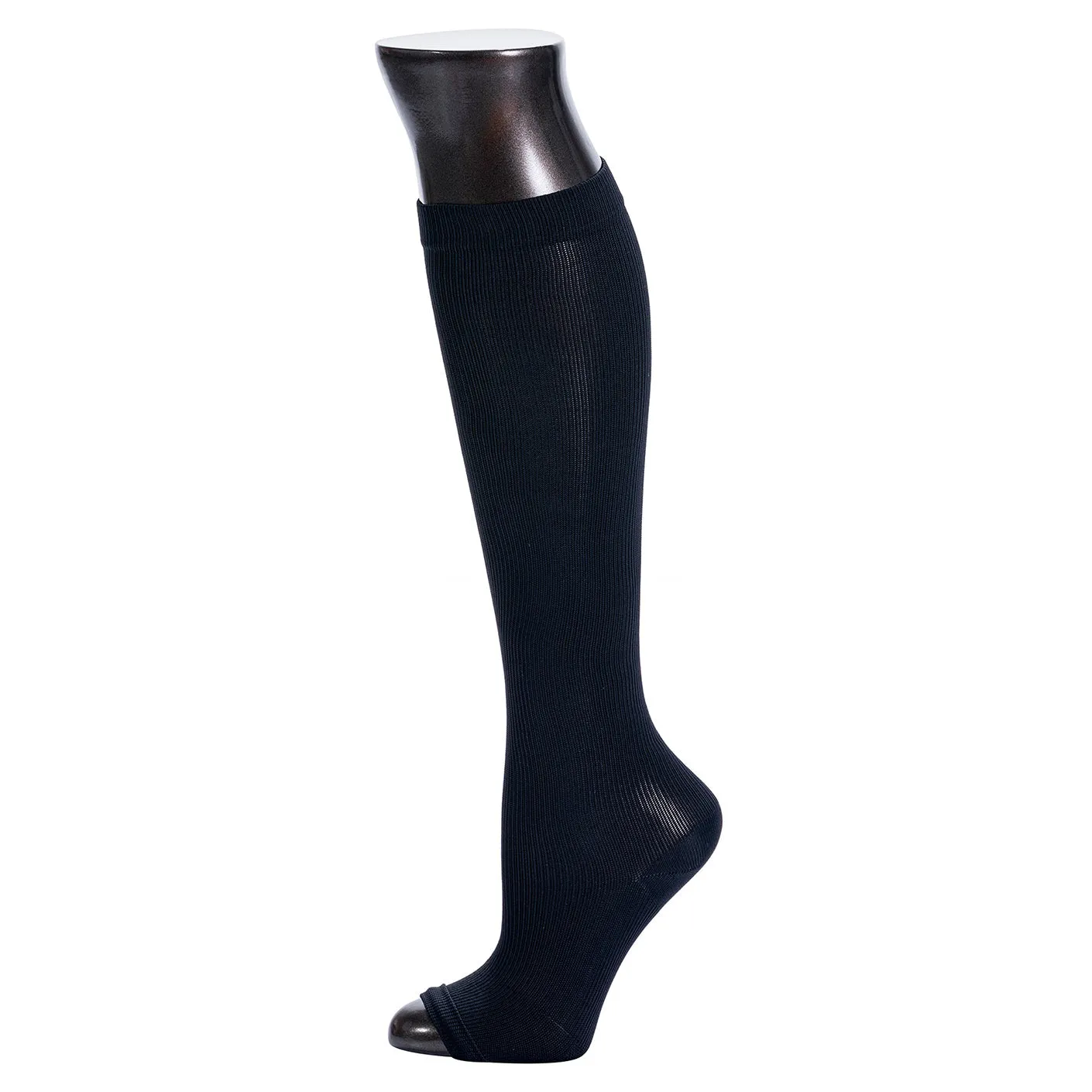 Be Shapy 2 Pack Open Toes Knee High Leg Support Compression Socks