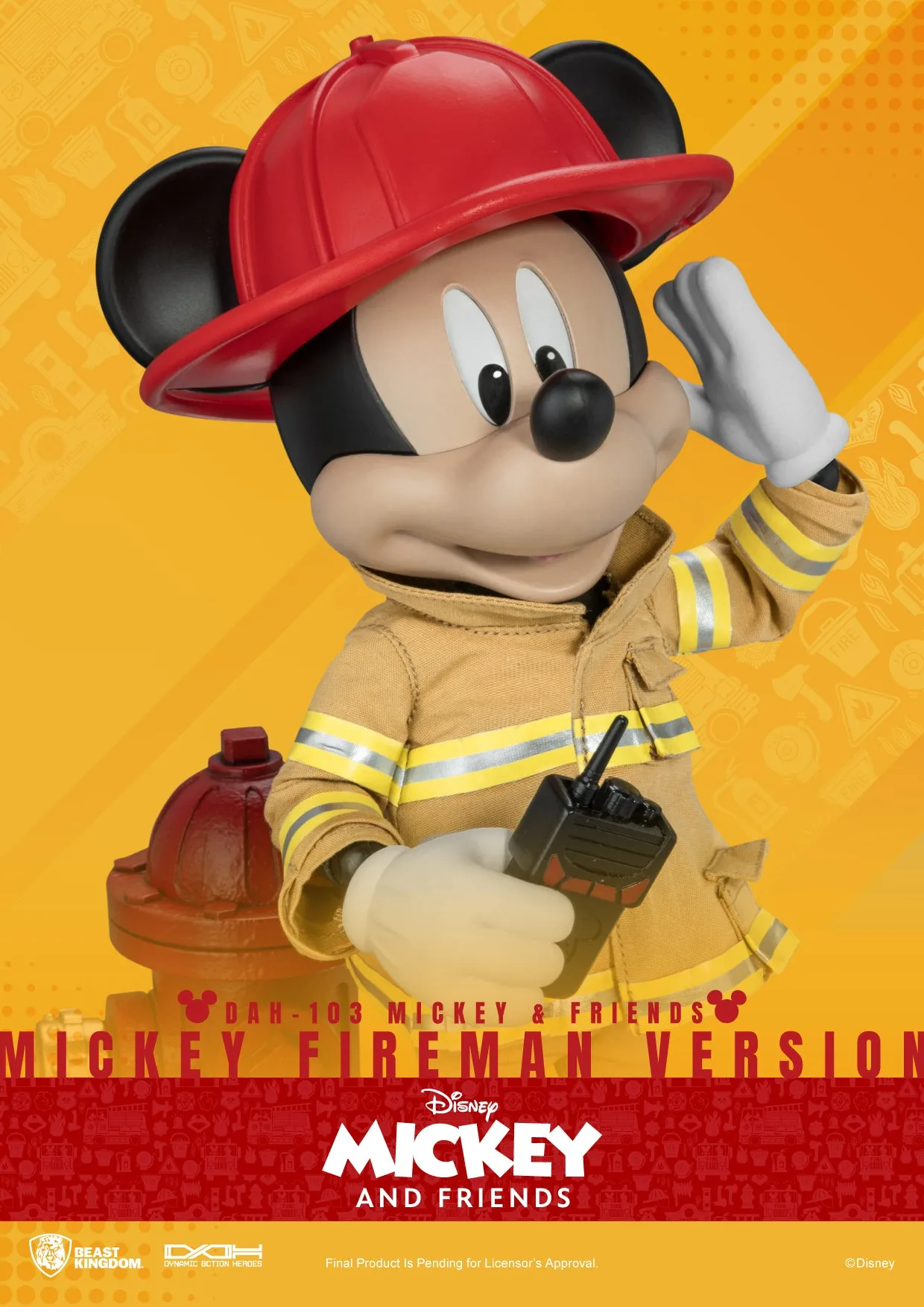 Beast Kingdom DAH-103 Mickey & Friends Mickey Fireman version