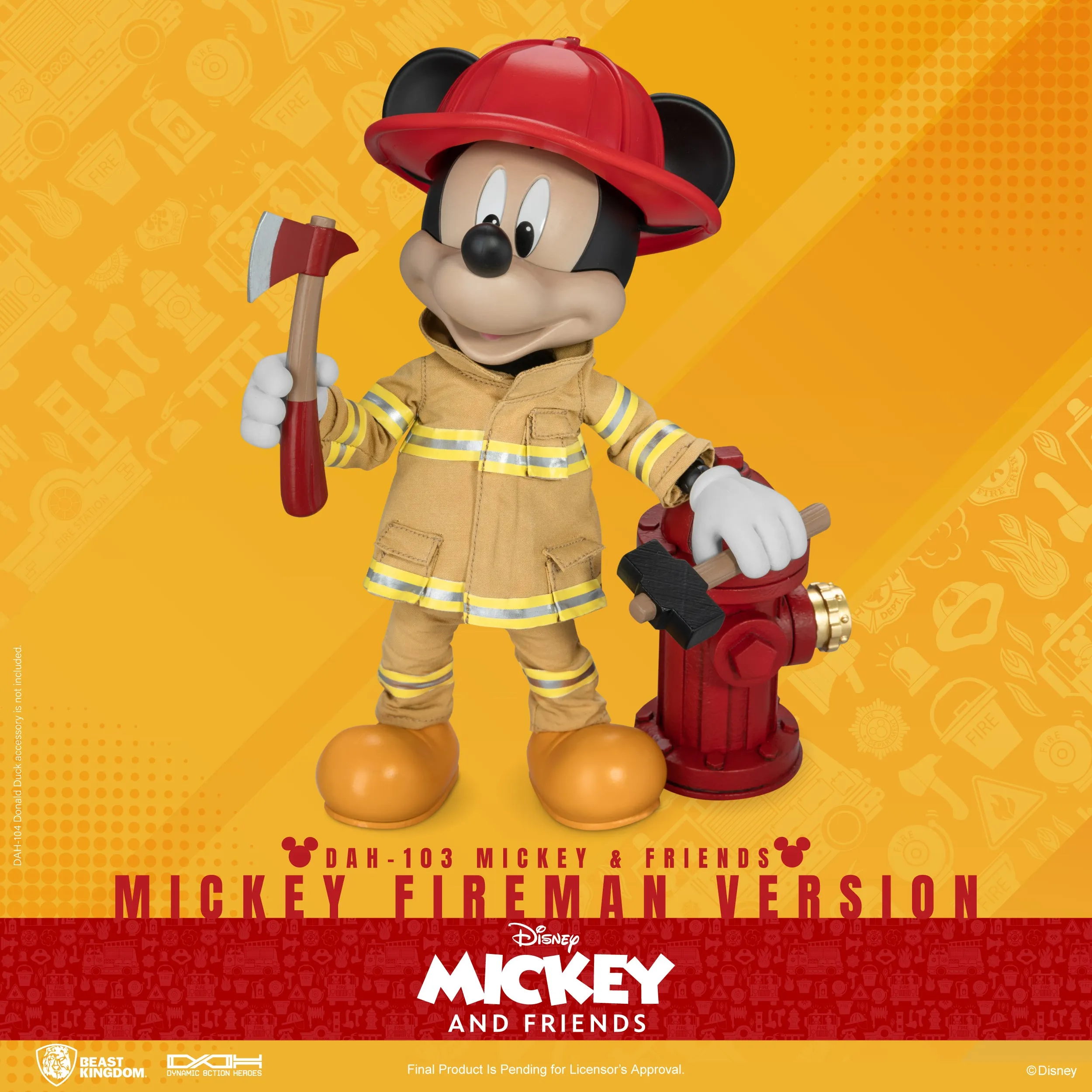 Beast Kingdom DAH-103 Mickey & Friends Mickey Fireman version