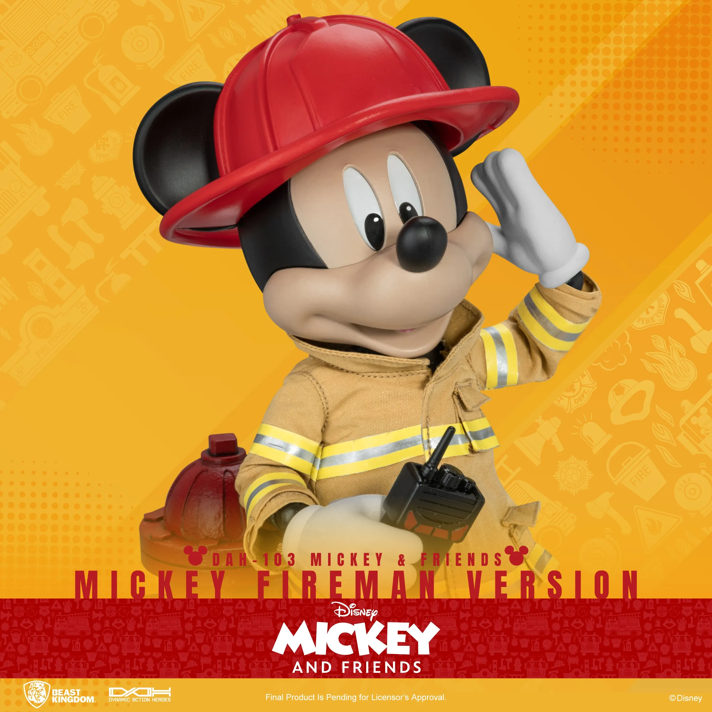 Beast Kingdom DAH-103 Mickey & Friends Mickey Fireman version