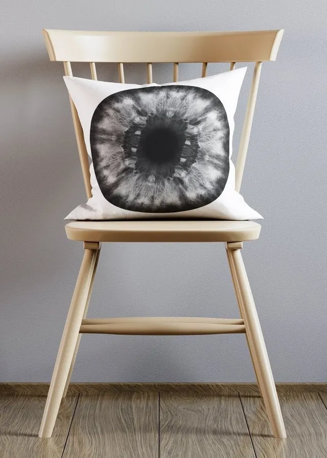 Black and White Eyeball Cushion