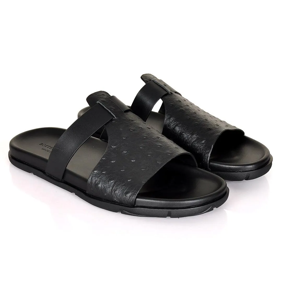 Bottega Veneta Stone Spot Leather Slippers