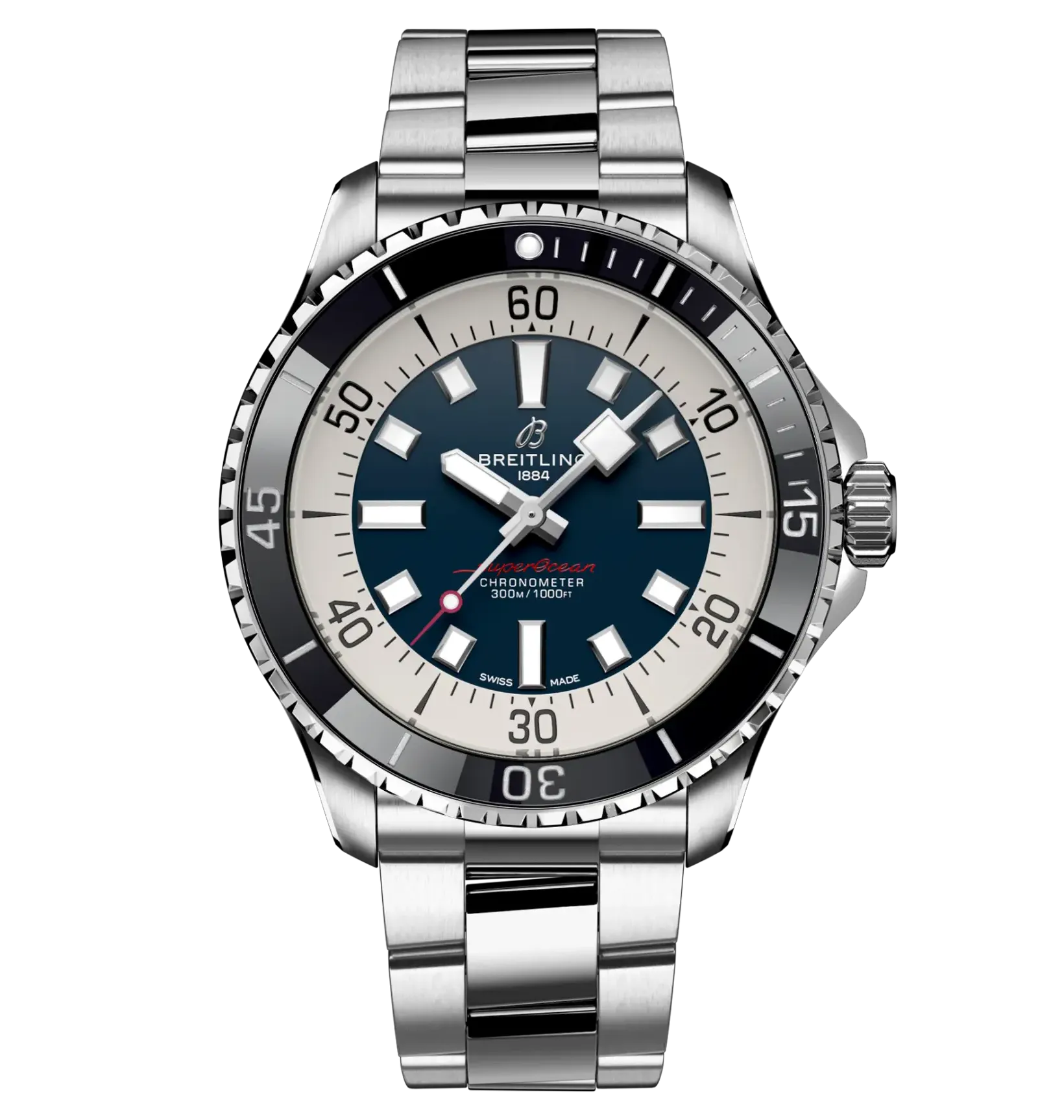 Breitling Superocean Automatic 44 Watch with Dark Blue Dial