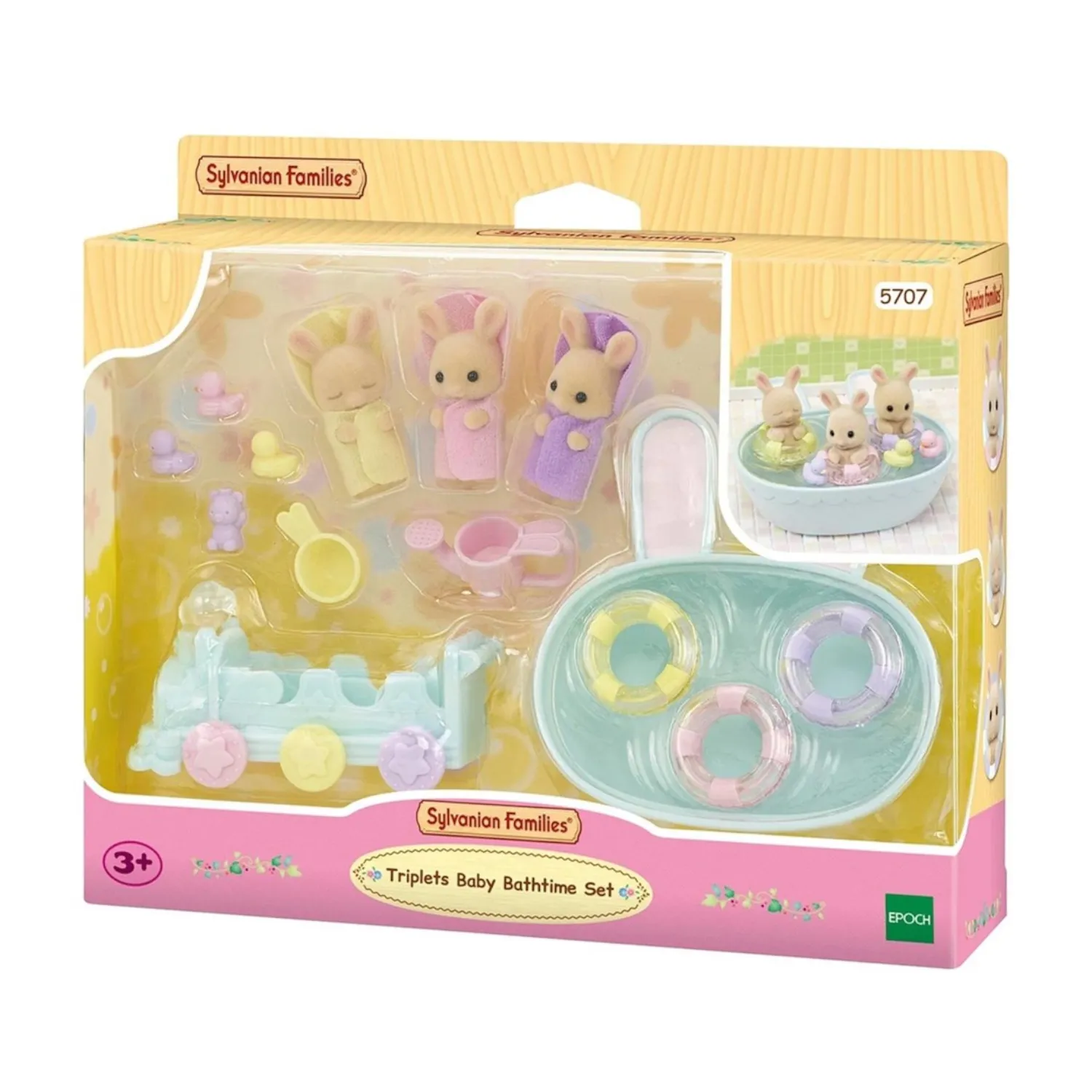 Calico Critters - CC2076 | Triplets Baby Bathtime Set