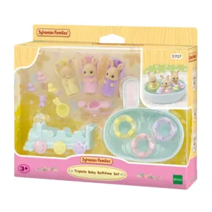 Calico Critters Triplets Baby Bathtime Set