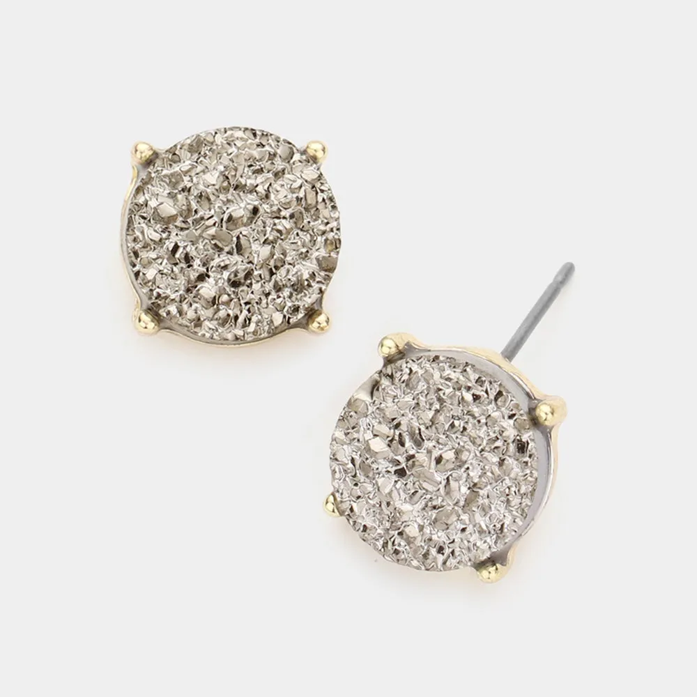 Catch the Sun Round Druzy Stud Earrings - 5 colors!