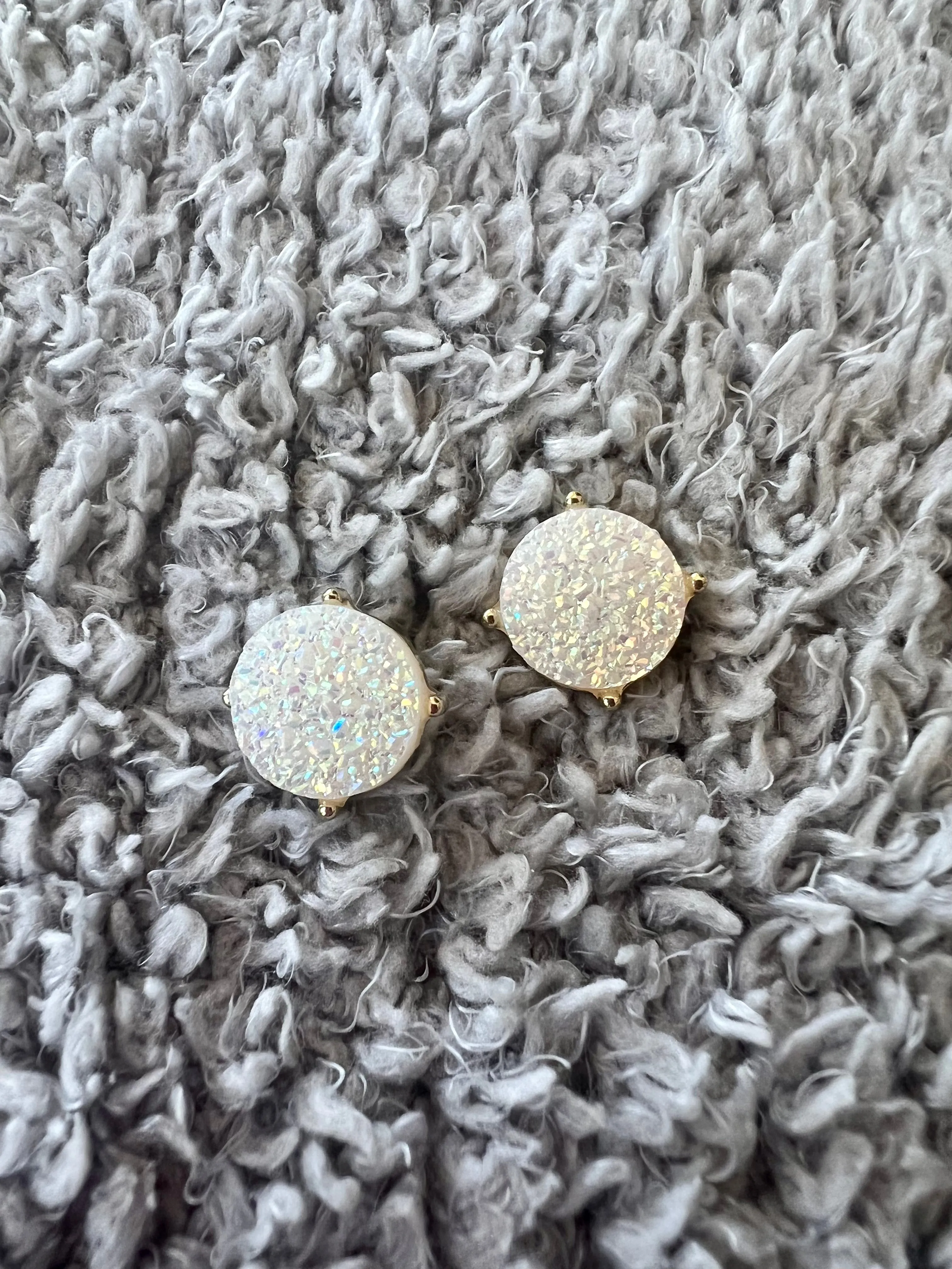 Catch the Sun Round Druzy Stud Earrings - 5 colors!