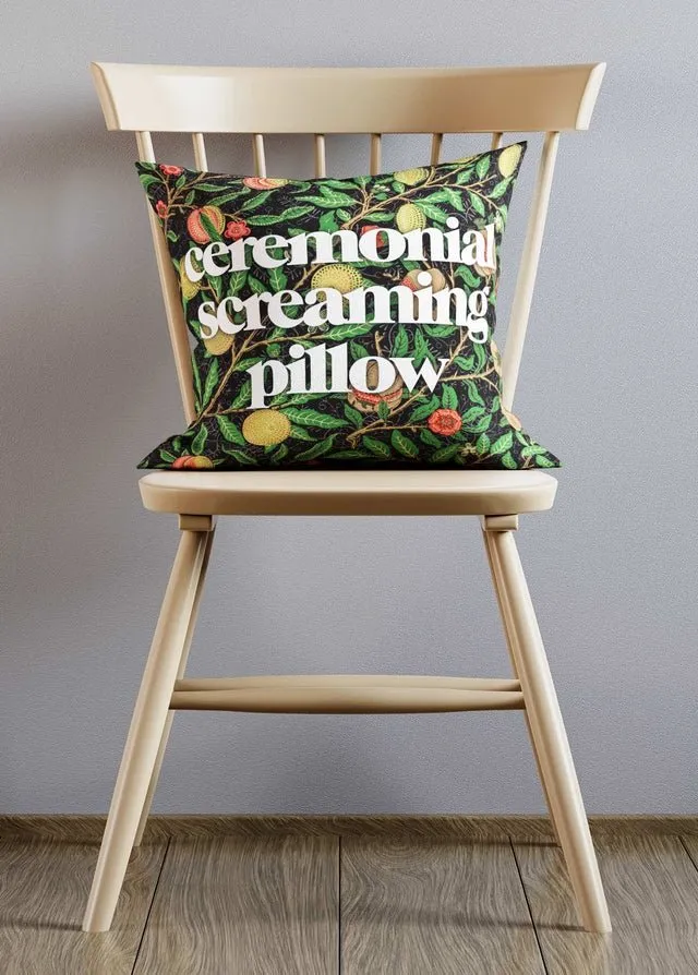 Ceremonial Screaming Pillow Cushion