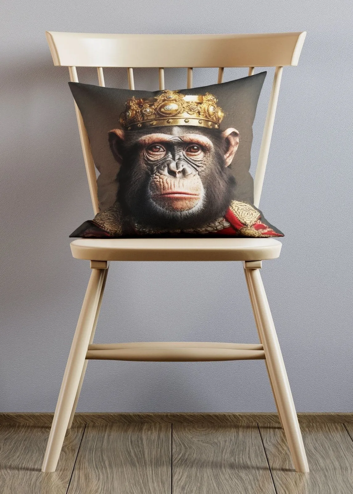 Chimpanzee Animal Portrait Cushion