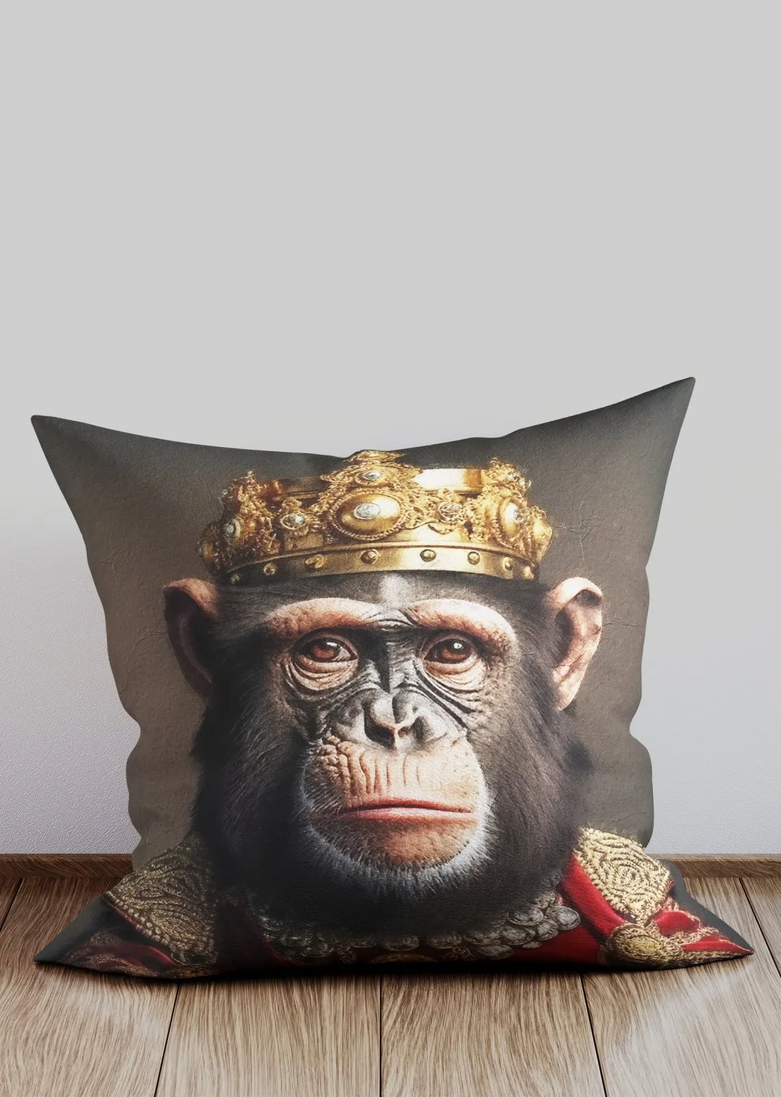 Chimpanzee Animal Portrait Cushion