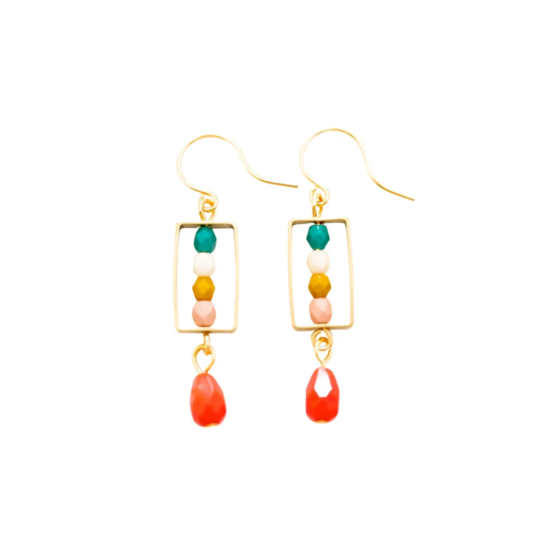 Colorful Box Earrings #2