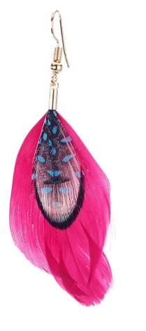 Colorful Feather Earrings