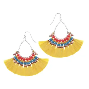 Colorful Fringe Earrings