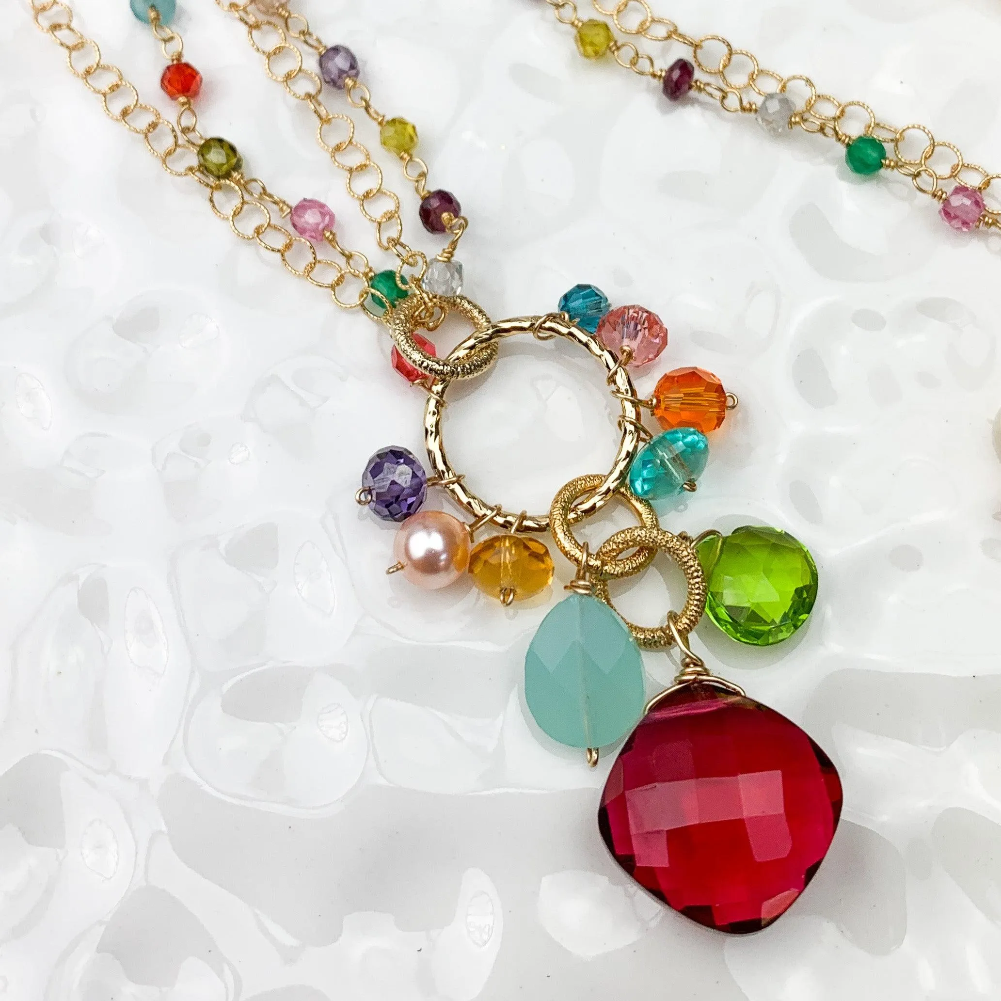 Colorful Jeanie 24" Convertible Pendant Necklace