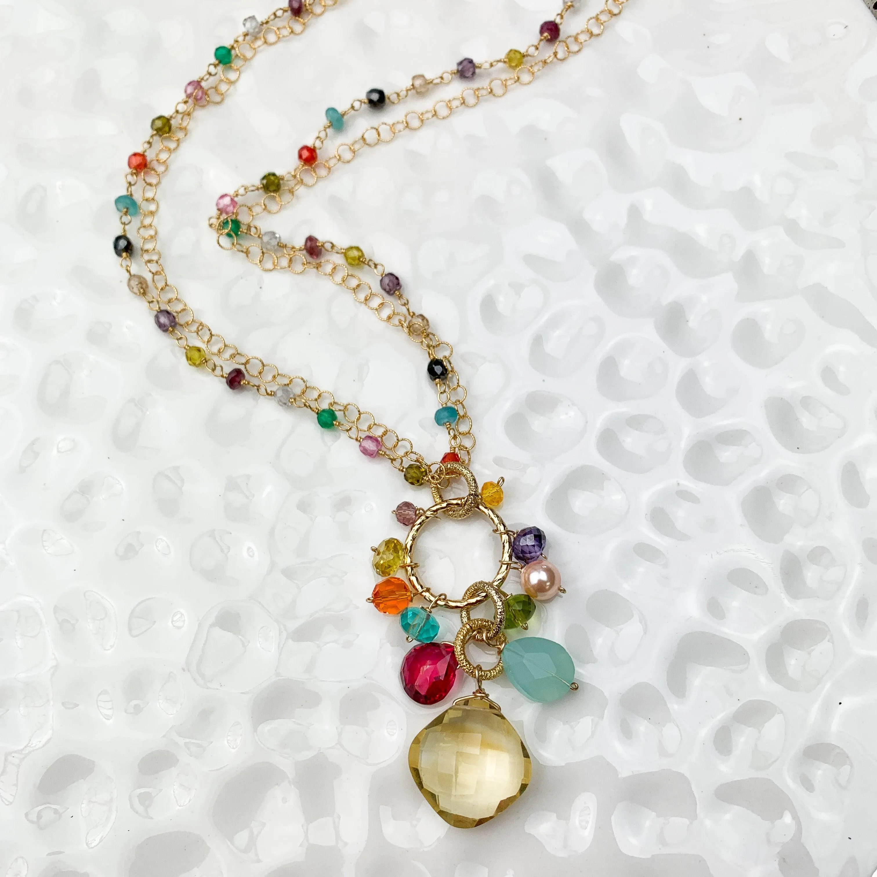 Colorful Jeanie 24" Convertible Pendant Necklace