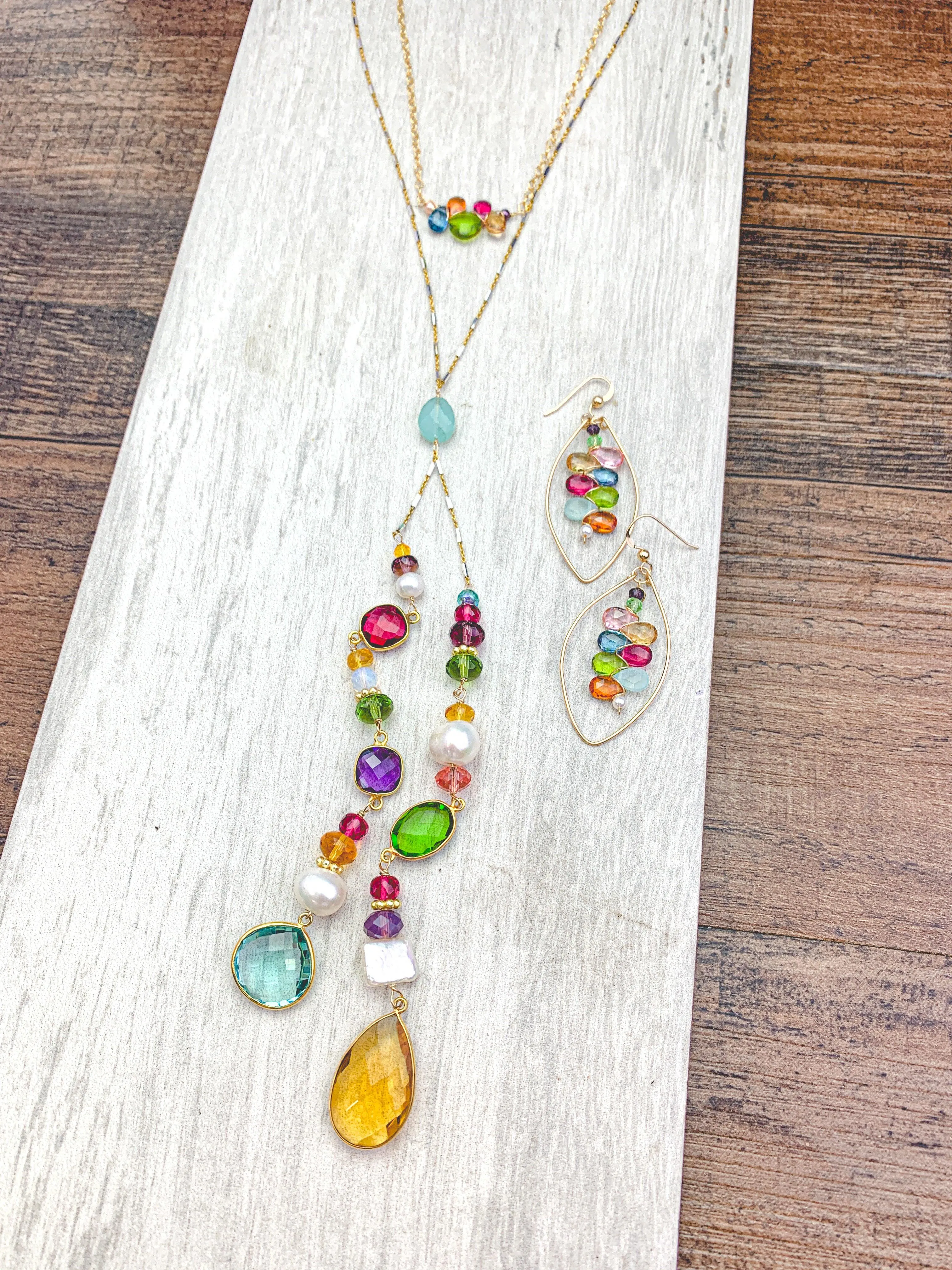 Colorful Natalie Lariat Necklace