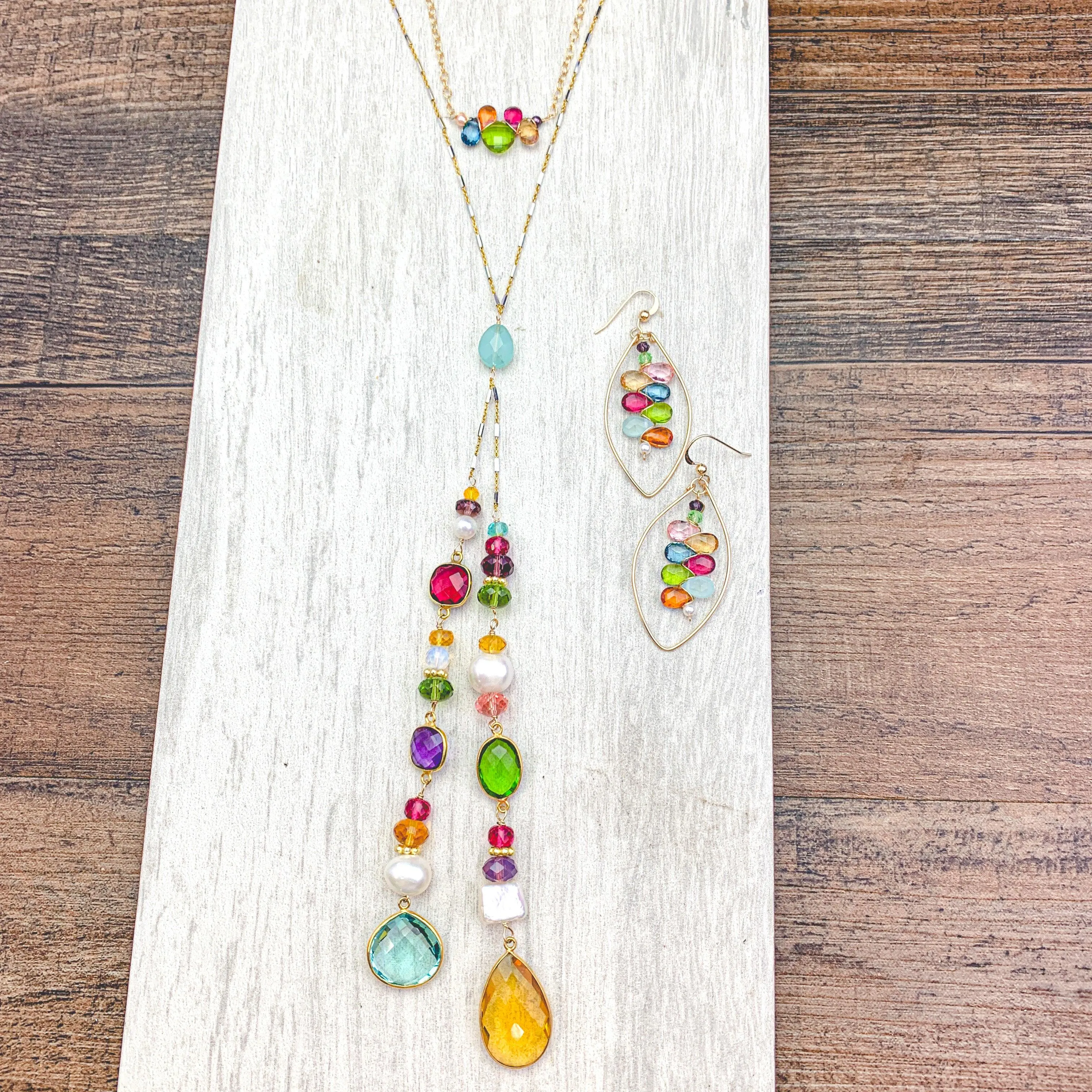 Colorful Natalie Lariat Necklace