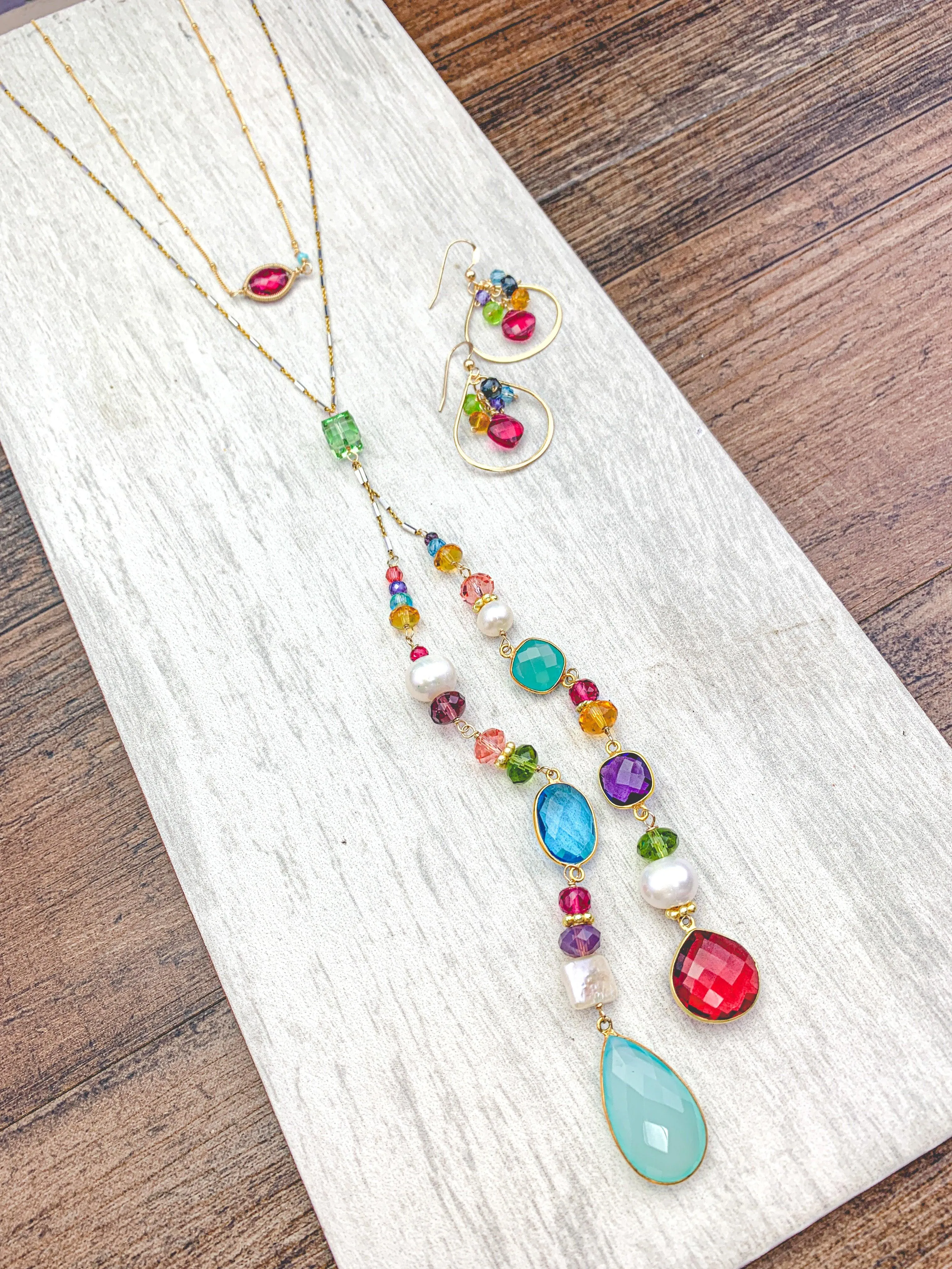 Colorful Natalie Lariat Necklace