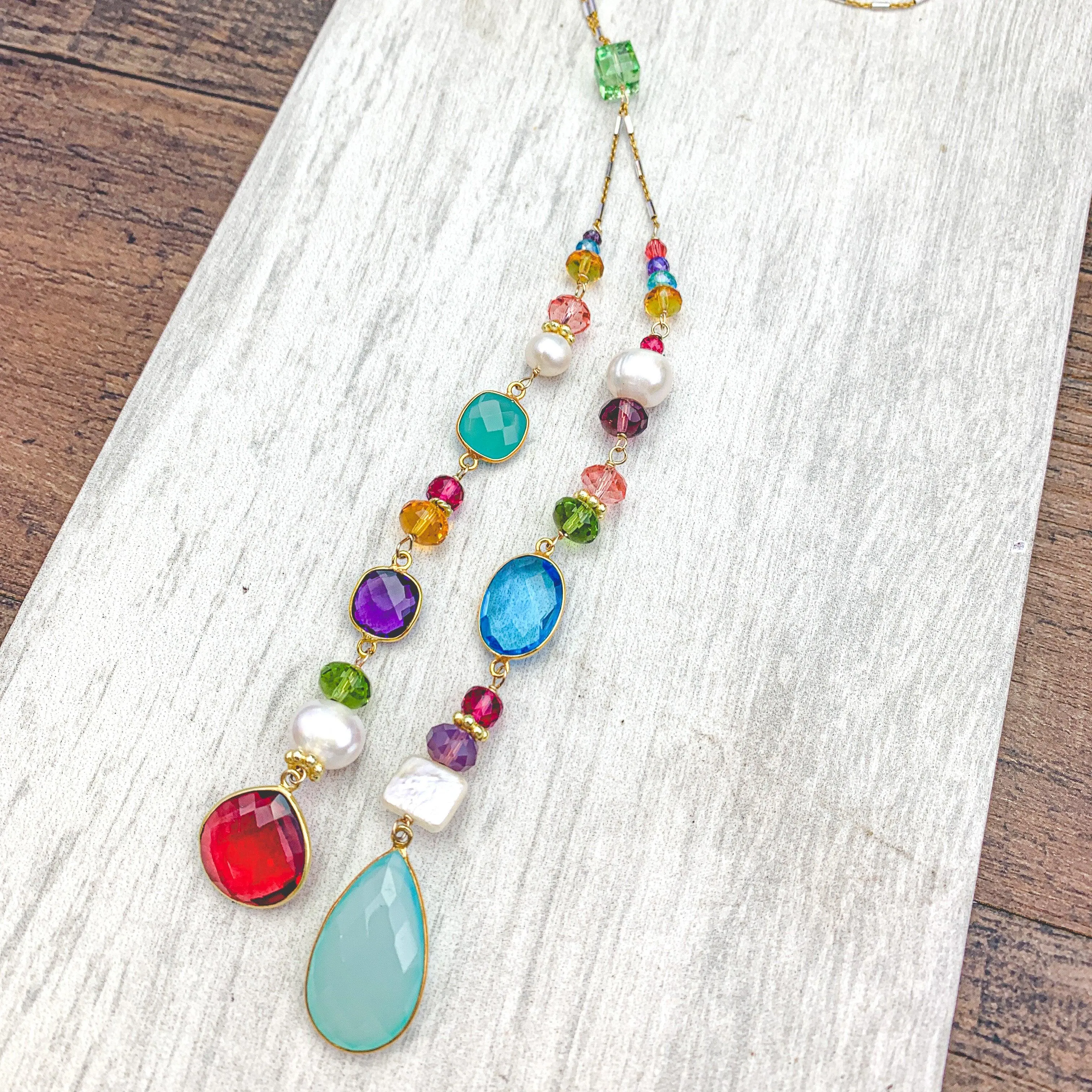 Colorful Natalie Lariat Necklace