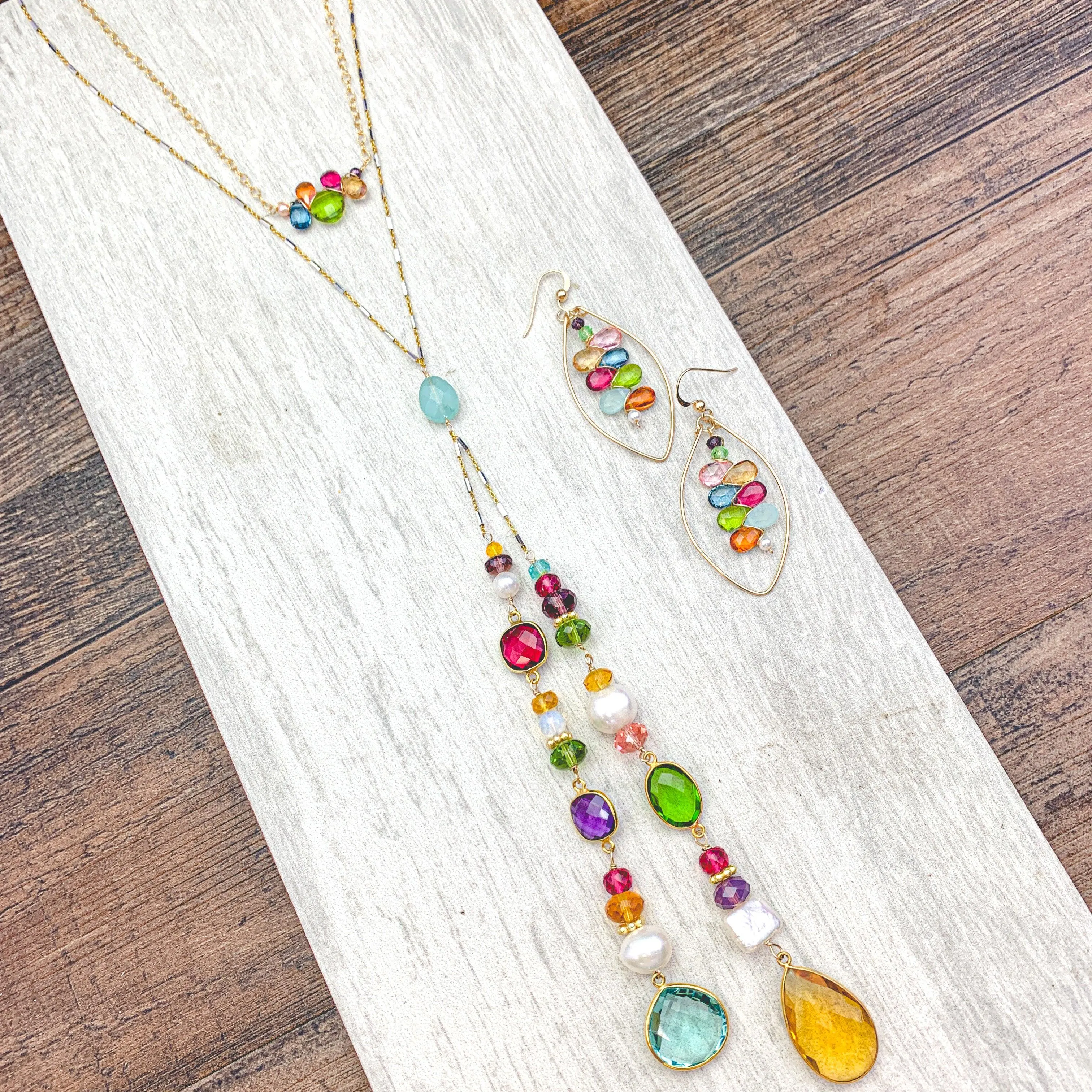 Colorful Natalie Lariat Necklace