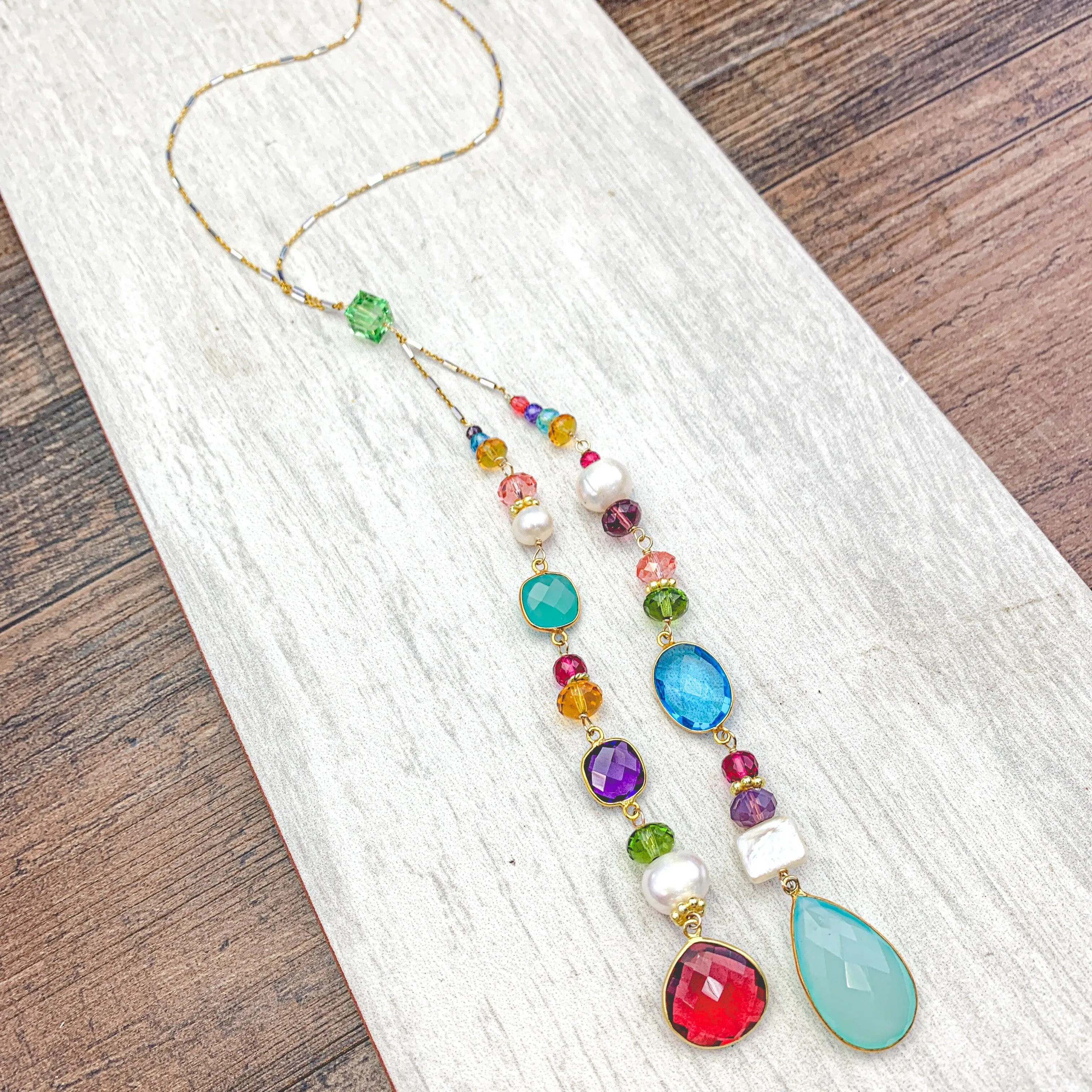 Colorful Natalie Lariat Necklace