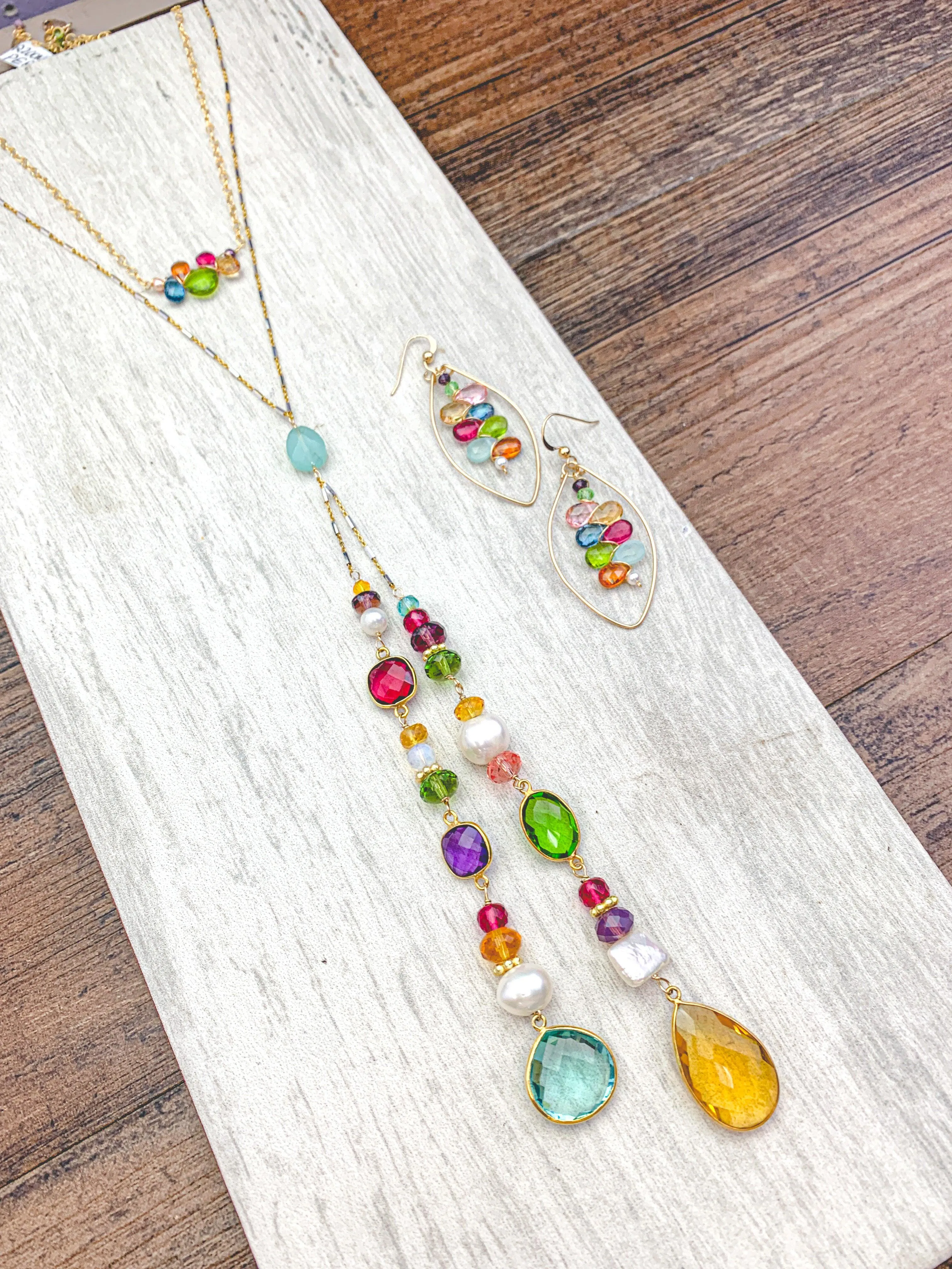 Colorful Natalie Lariat Necklace