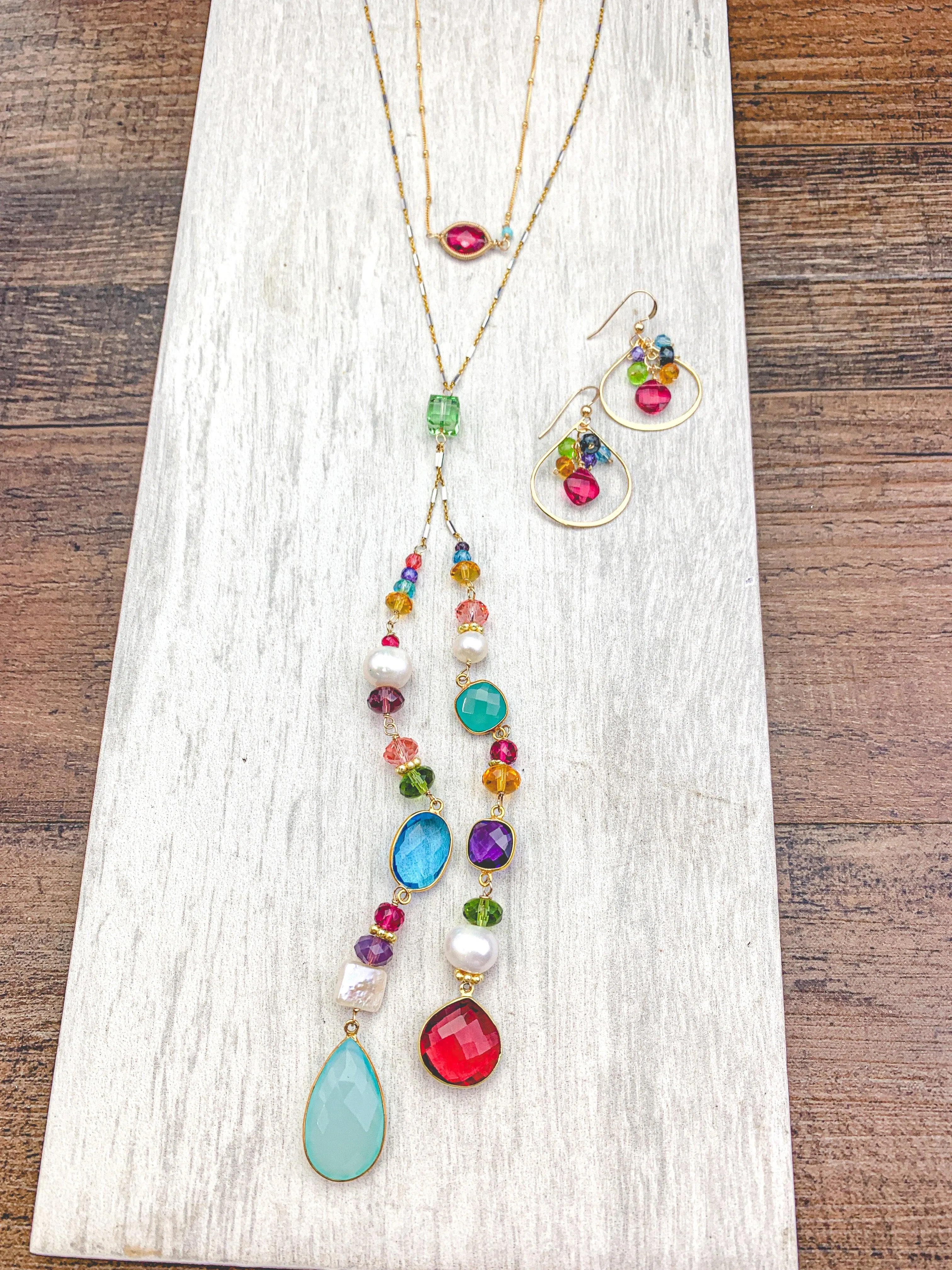 Colorful Natalie Lariat Necklace