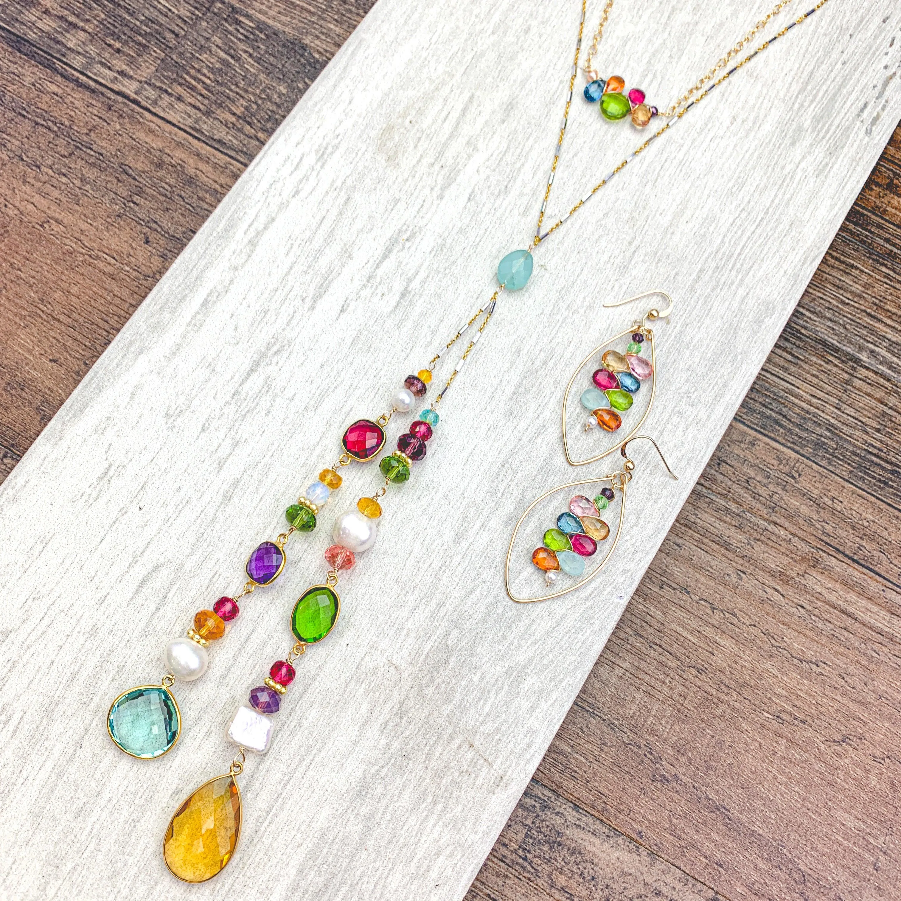 Colorful Natalie Lariat Necklace