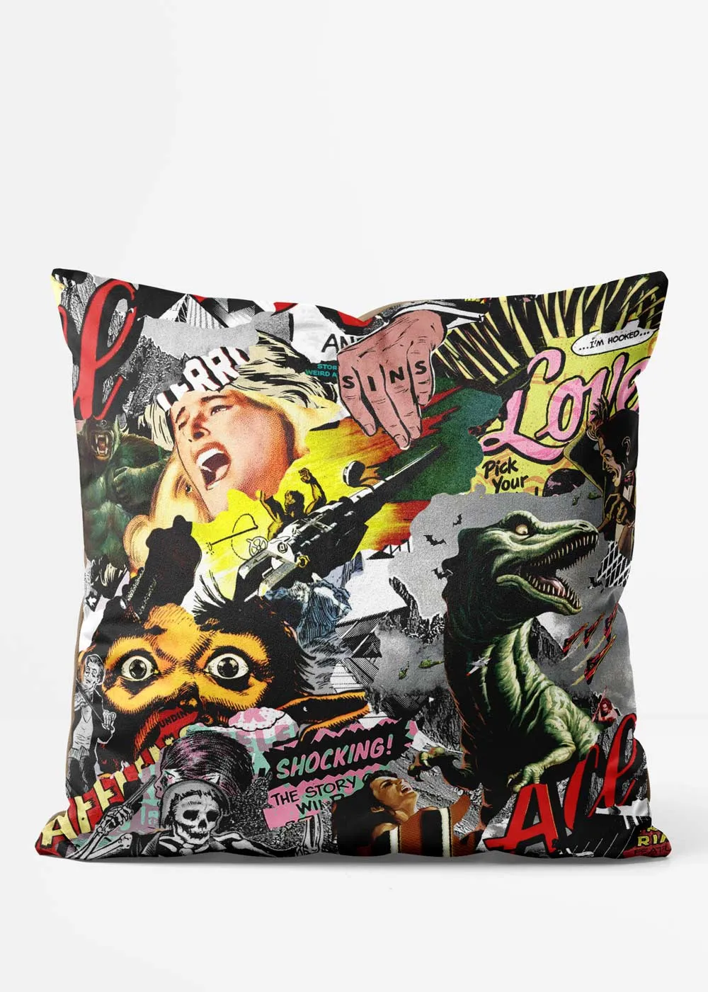 Comic Book 2 Urban Art Cushion