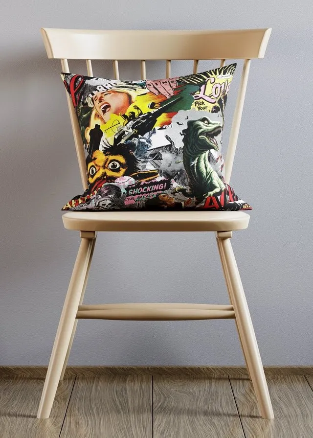 Comic Book 2 Urban Art Cushion