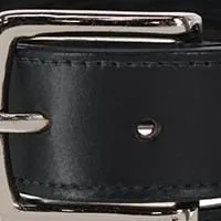 CTM® Men's Leather Money Belt with Interior Zipper