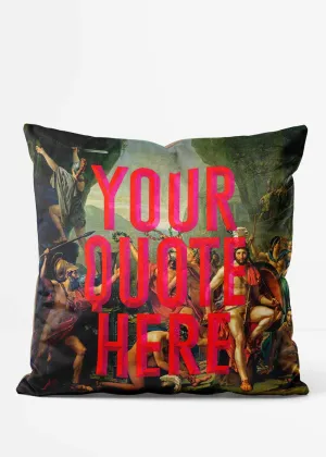 Custom Leonidas Red Cushion