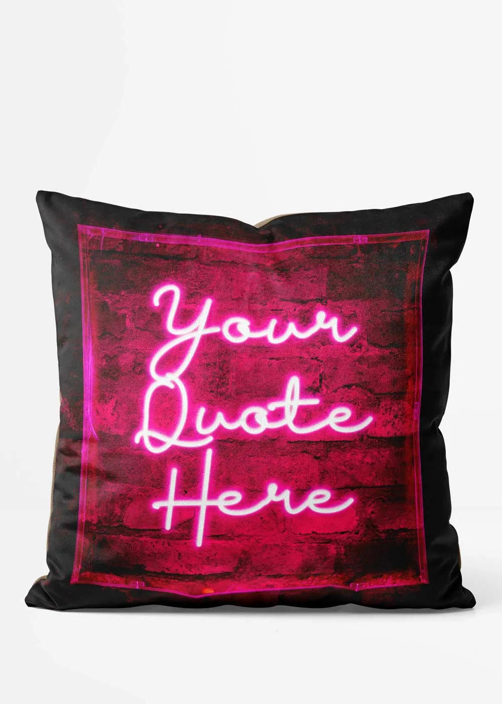 Custom Scribble Neon Pink Cushion