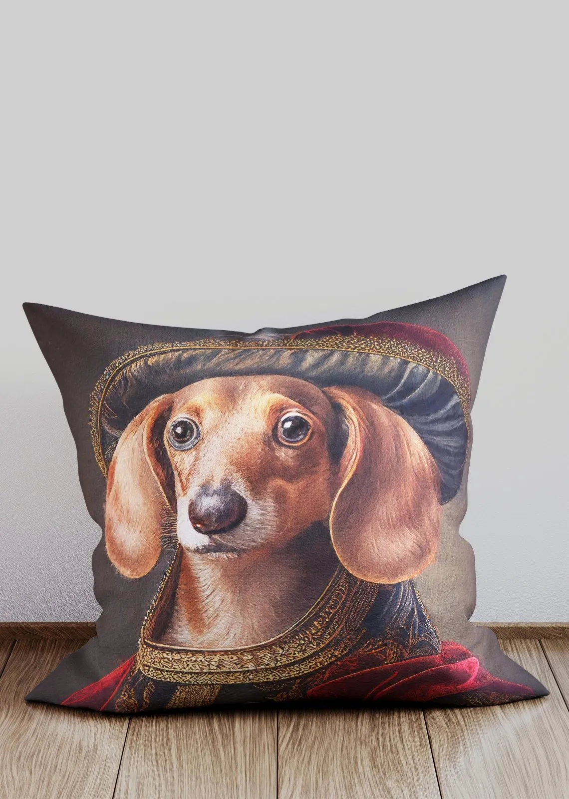 Dachshund Animal Portrait Cushion