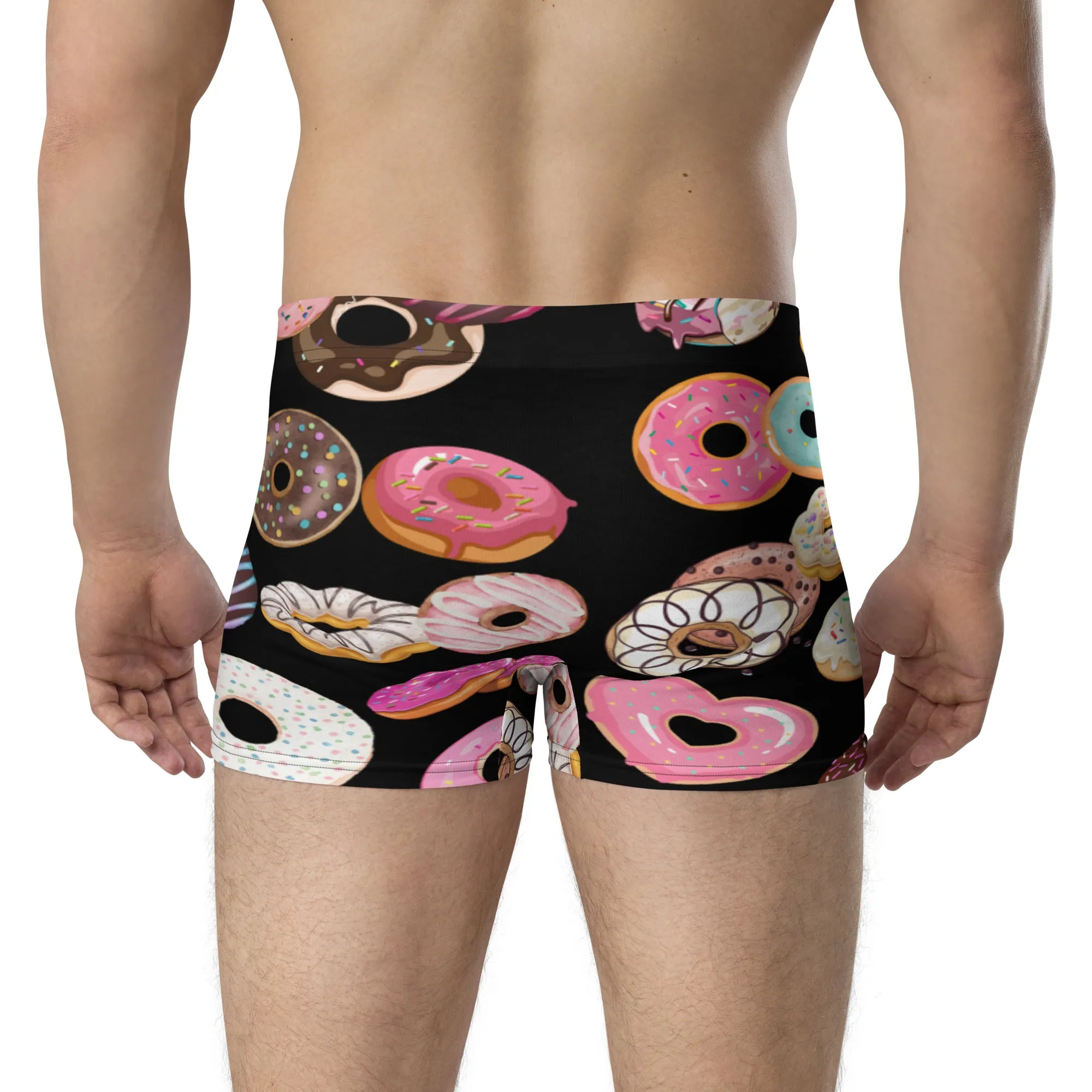 Donuts men's black boxer briefs