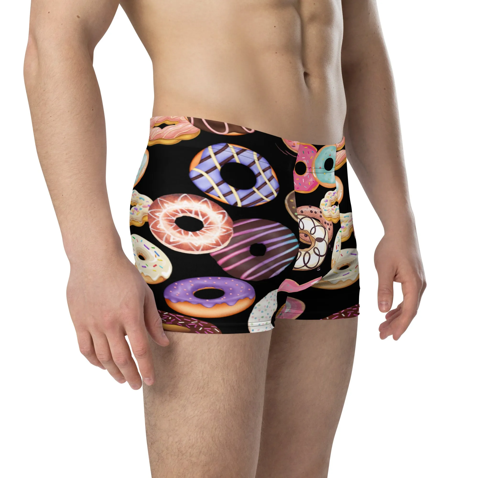 Donuts men's black boxer briefs