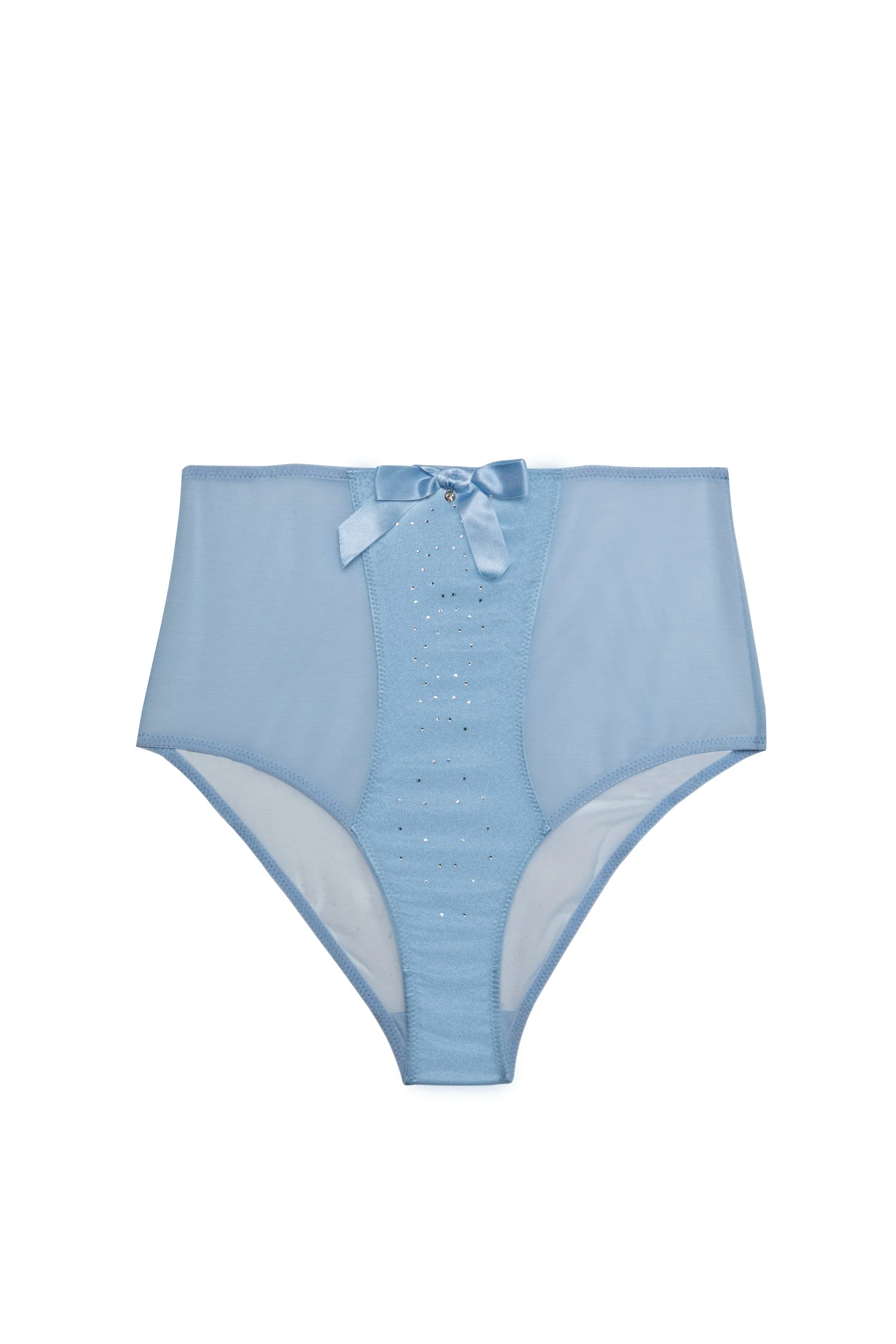 Dorothy Baby Blue Diamanté High Waist Brief