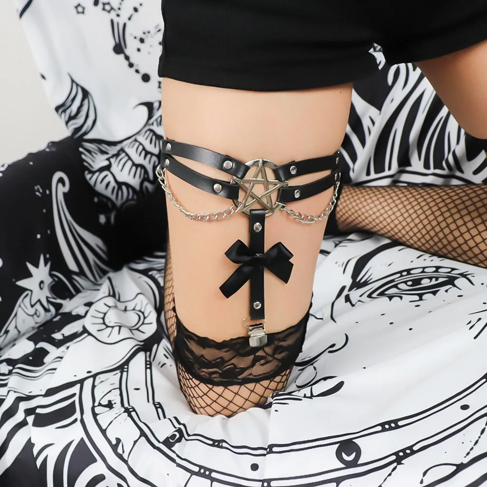 Double Pentagram Garter Belts