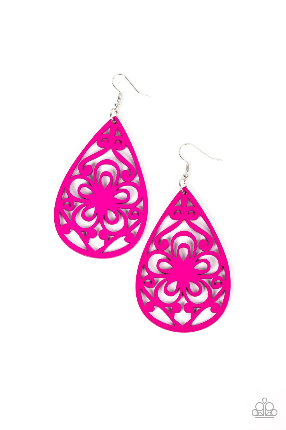 Earrings Marine Eden - Pink Wood E2496