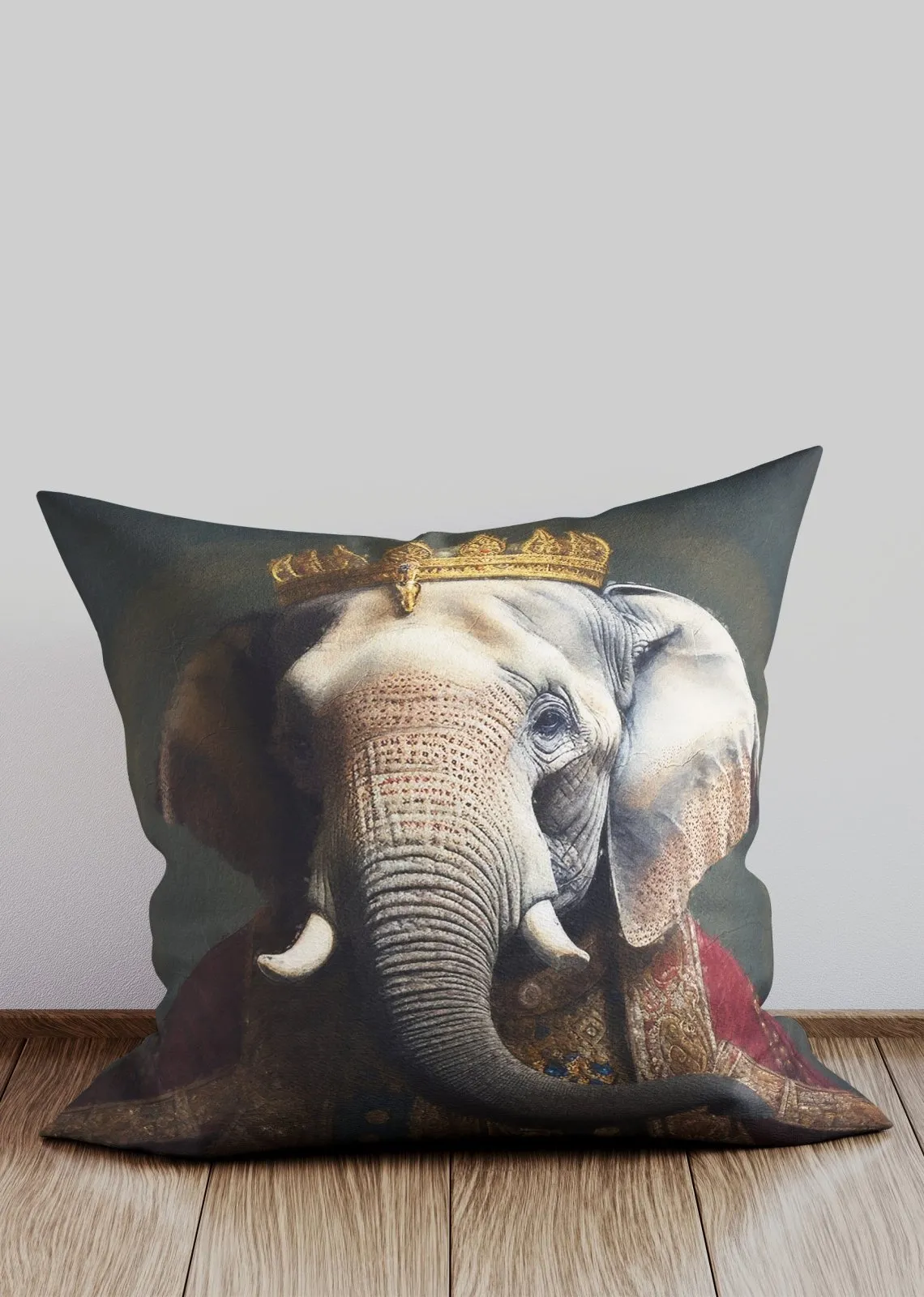 Elephant Animal Portrait Cushion