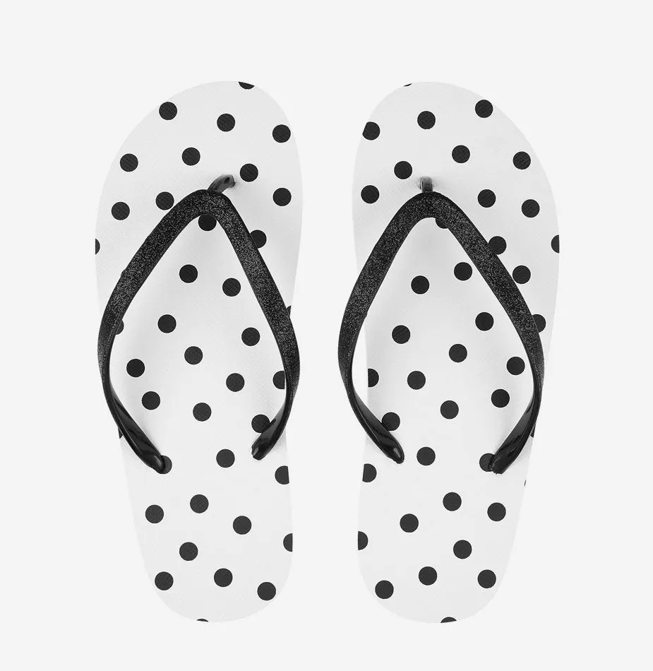 EVA Polka Dot Print Flip Flops